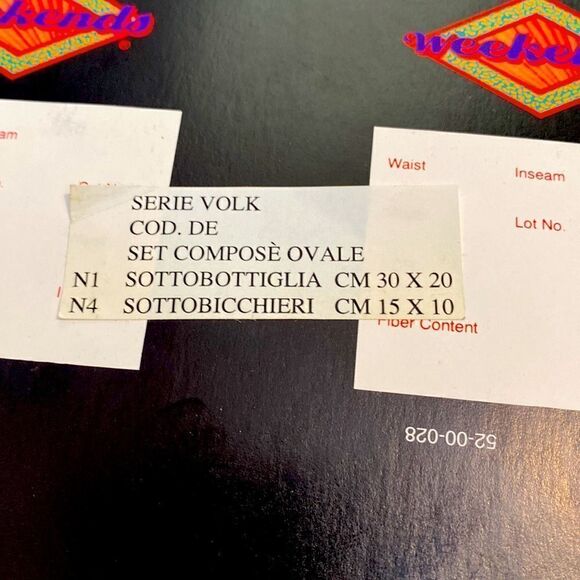 Vintage single stitched tea cup coasters and tea kettle place mat floral print - Picture 8 of 8